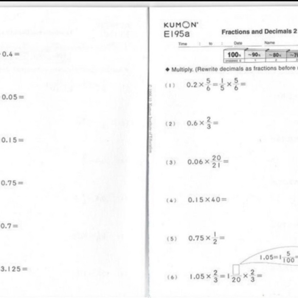 Kumon Math and Reading, complete program, printable files - Picture 7 of 10